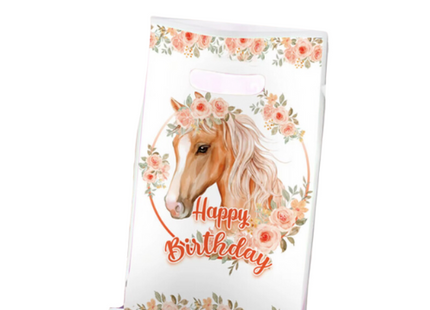 Uitdeelzakjes Paard| 10 stuks | Traktatie zakjes | Let op geen Sublimatie product |