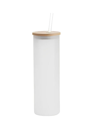 600ml (20oz) Frosted Tumbler met Bamboe deksel voor sublimatie