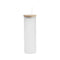 600ml (20oz) Frosted Tumbler met Bamboe deksel voor sublimatie