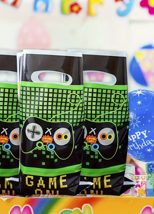 Uitdeelzakjes Gamen| 10 stuks | Traktatie zakjes | Let op geen Sublimatie product |