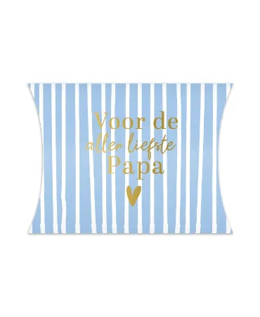 Gondeldoosje Voor de allerliefste papa van 14 × 2,4 × 11 cm in diverse kleuren