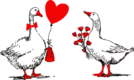 Dtf Print Goose Love