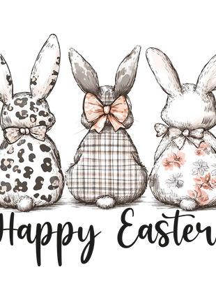 Dtf Print Drie Konijnen
