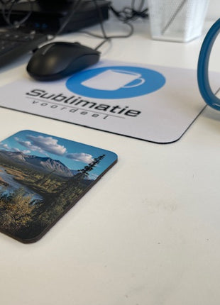 Untersetzer quadratisch aus MDF glänzend zur Sublimation 