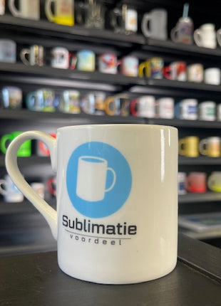 230 ml (7,8 oz) Poslain-Becher, weiß glänzend, zur Sublimation 