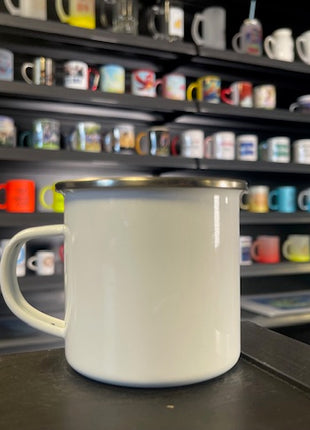 360ml (12oz) Enamel Mug White for Sublimation 