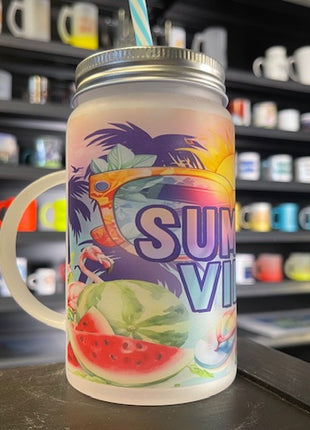 500 ml (16 oz) Einmachglas, mattiert für Sublimation 