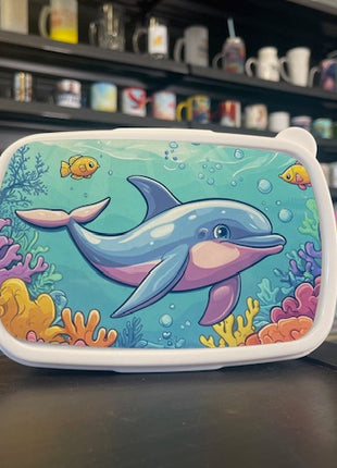 Broodtrommel / Lunchbox Blauw voor sublimatie