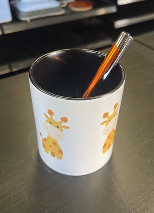 Ceramic Pen Holder Black for Sublimation 