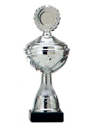 Klassieke gouden sportbeker van 20 cm met sublimatieplaatje voor gepersonaliseerde trofeeën