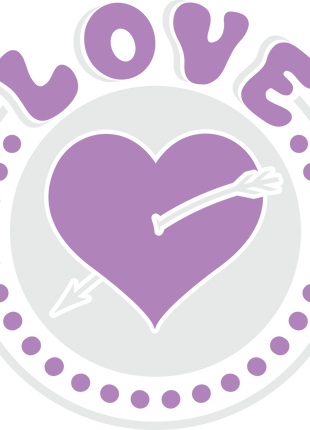 Dtf Print Arrow Heart