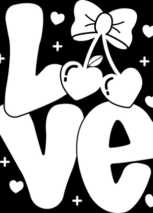 Dtf Print Cherry Love