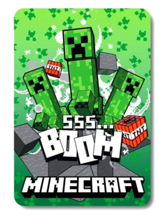 Minecraft Fleecedeken – Boom Creeper Design – 100 x 140 cm