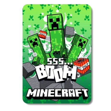 Minecraft Fleecedeken – Boom Creeper Design – 100 x 140 cm