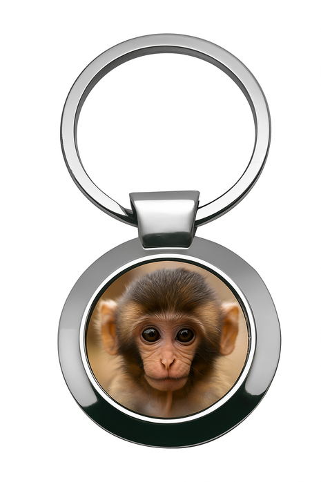 Metalen Sleutelhanger Rond 7 x 3,5 cm voor sublimatie