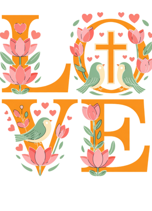 Dtf Print Christian Love