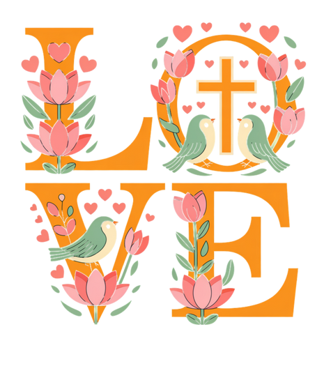 Dtf Print Christian Love