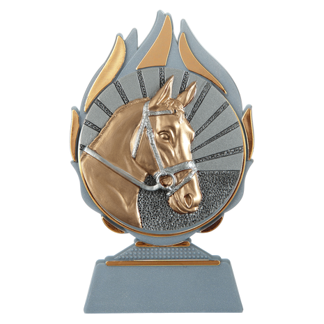 Paarden Trofee Zilver – Paardensport Beker met Paardenhoofd