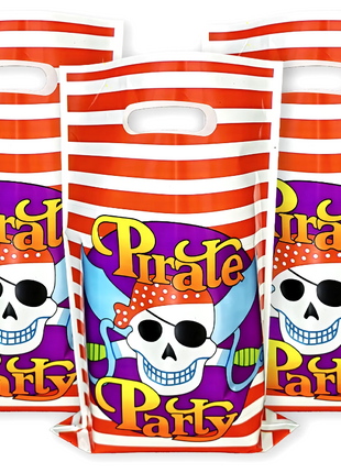 Uitdeelzakjes piraat | 10 stuks | Traktatie zakjes | Let op geen Sublimatie product |