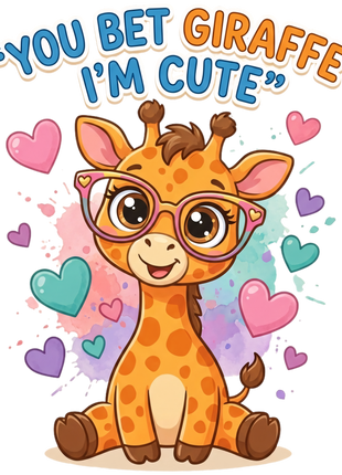 Dtf Print  Giraffe