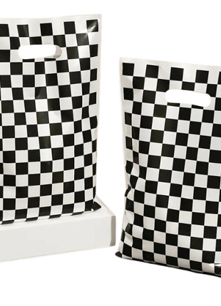 Uitdeelzakjes Racevlag | 10 stuks | Traktatie zakjes | Let op geen Sublimatie product |