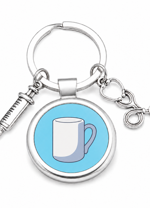 Metalen Sleutelhanger voor Sublimatie – Zilver/Wit Glans (inclusief plakplaatje & tape)