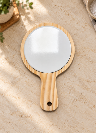 Kaasplank van vurenhout met sublimatietegel – 20 x 13 cm