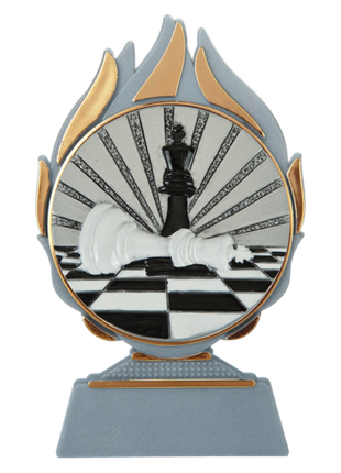 Schaken Beker Goud – Schaak Sporttrofee  (Geschikt voor sublimatie)
