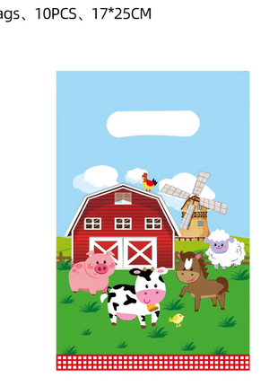 Uitdeelzakjes Dieren| 10 stuks | Traktatie zakjes | Let op geen Sublimatie product |