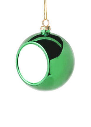 Kerstbal Groen Ø8cm voor sublimatie