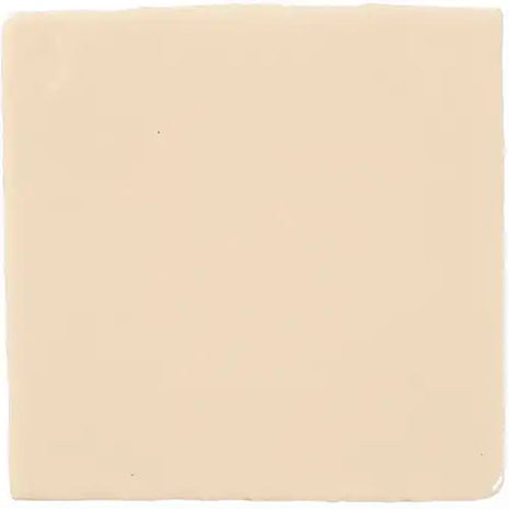 Spaanse Malaga Crema keramische glans tegel 10x10 cm geschikt voor vinyl en folie print toepassingen
