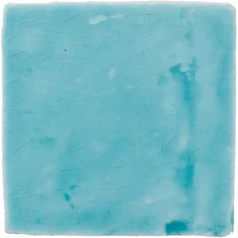 Spaanse Malaga Verde Mar groene keramische glans tegel 10x10 cm geschikt voor vinyl en folie print toepassingen