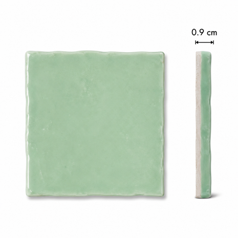 Spaanse_Malaga_Verde_T2_groene_keramische_glans_tegel_10x10_cm