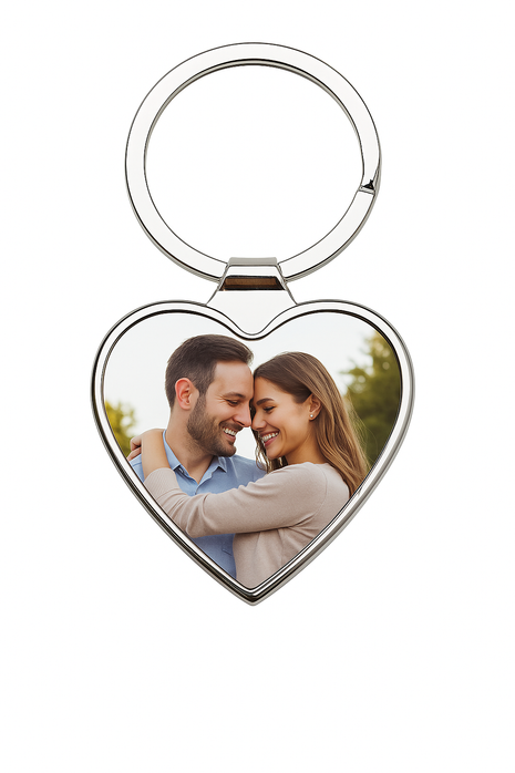 Sublimatie Sleutelhanger Hart – Metalen Sleutelhanger voor Eigen Ontwerp