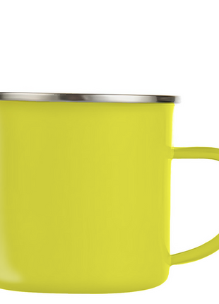 Enamel mug 360ml Yellow for sublimation 