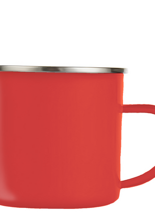 Emaille-Tasse 360 ​​ml, rot, zur Sublimation 