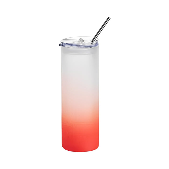 750ml (25oz) Frosted Tumbler Rood voor sublimatie