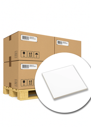Keramische Tegel 15x15cm Wit Glanzend voor sublimatie  48x