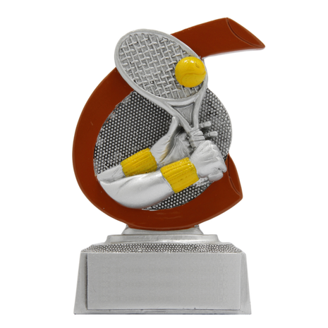 Tennis Beker met Racket en Bal – Sporttrofee Tennis