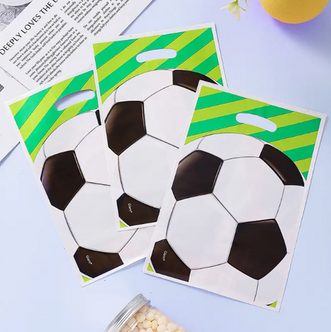Uitdeelzakjes Voetbal | 10 stuks | Traktatie zakjes | Let op geen Sublimatie product |