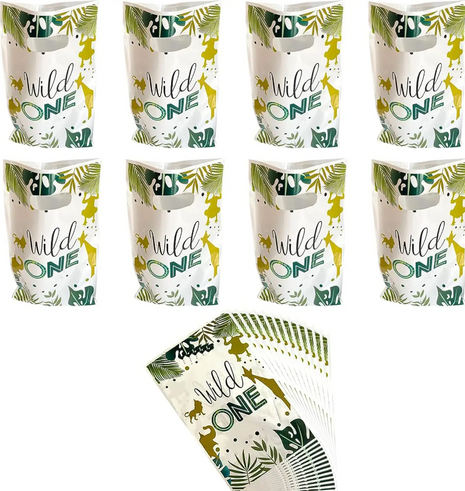 Uitdeelzakjes wild one | 10 stuks | Traktatie zakjes | Let op geen Sublimatie product |