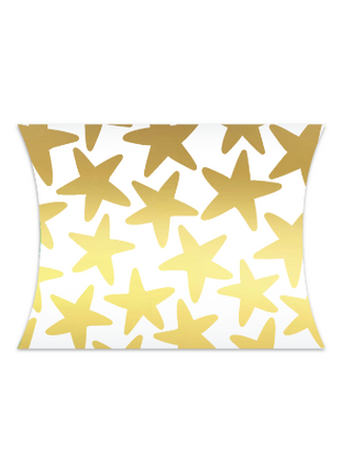 Wit gondeldoosje met gouden sterren van 14 × 2,5 × 11 cm