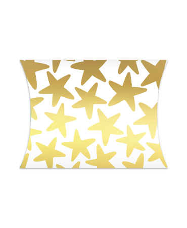 Wit gondeldoosje met gouden sterren van 14 × 2,5 × 11 cm