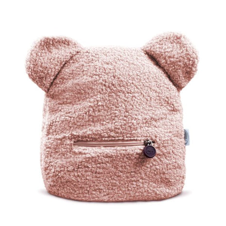 Zacht teddy rugzakje in roze kleur voor baby’s en peuters
