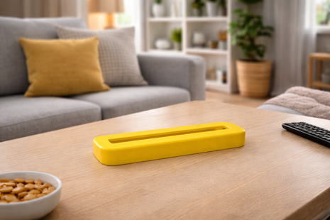 Geel tegelhouder 15x15cm