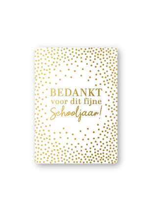 Cadeaukaartjes A7 - Bedankt voor dit schooljaar, 25 stuks