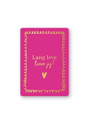 Cadeaukaartjes A7 - Lang leve lieve jij, 25 stuks