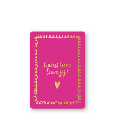 Cadeaukaartjes A7 - Lang leve lieve jij