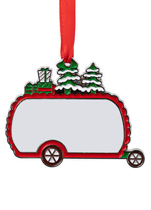 camping kerst ornament