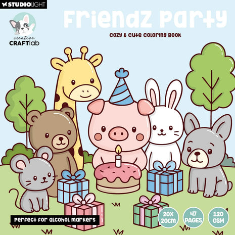 Friendz Coloring Book Cozy Party